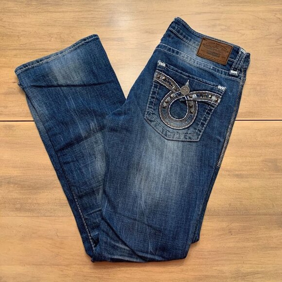 Big Star Maddie Boot Stretch Jean Size 27R Medium Wash - Picture 2 of 11